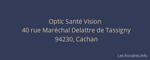 Optic Santé Vision