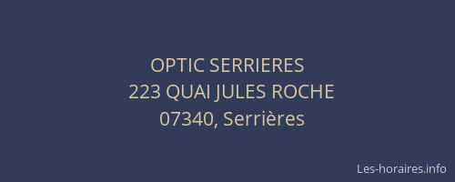 OPTIC SERRIERES