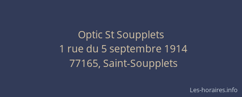 Optic St Soupplets