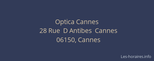 Optica Cannes