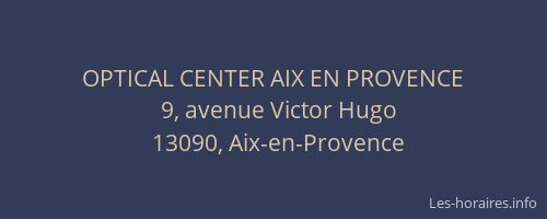 OPTICAL CENTER AIX EN PROVENCE