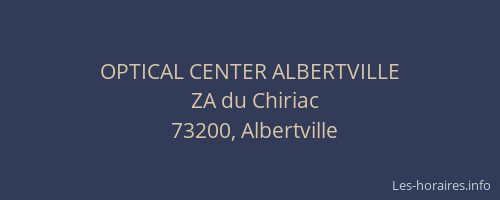 OPTICAL CENTER ALBERTVILLE