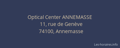 Optical Center ANNEMASSE