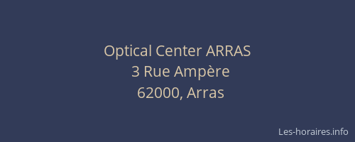 Optical Center ARRAS