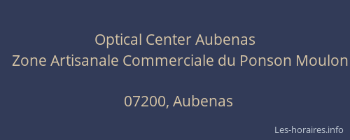 Optical Center Aubenas