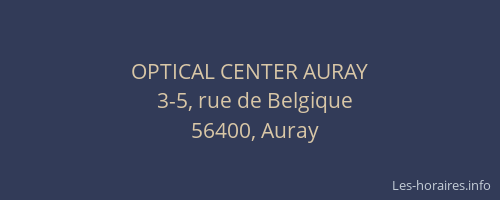 OPTICAL CENTER AURAY