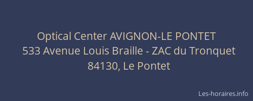 Optical Center AVIGNON-LE PONTET