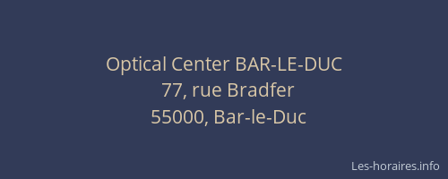 Optical Center BAR-LE-DUC