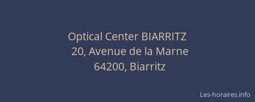 Optical Center BIARRITZ