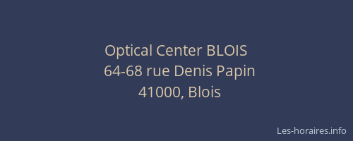 Optical Center BLOIS