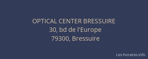 OPTICAL CENTER BRESSUIRE