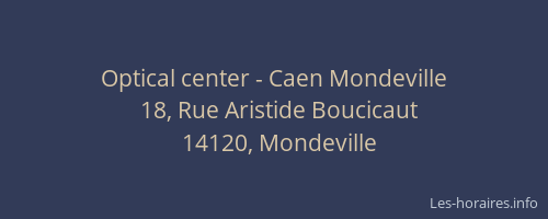 Optical center - Caen Mondeville