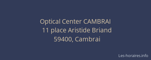 Optical Center CAMBRAI