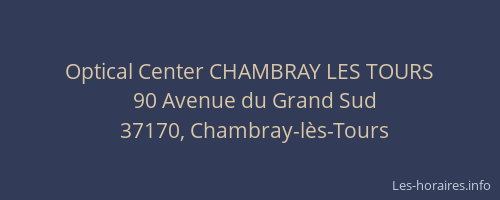 Optical Center CHAMBRAY LES TOURS