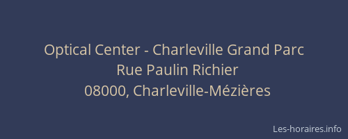 Optical Center - Charleville Grand Parc