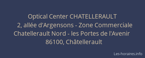 Optical Center CHATELLERAULT