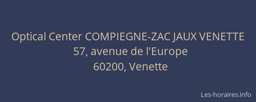 Optical Center COMPIEGNE-ZAC JAUX VENETTE