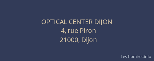 OPTICAL CENTER DIJON