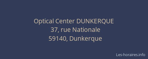 Optical Center DUNKERQUE