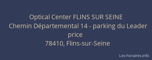 Optical Center FLINS SUR SEINE