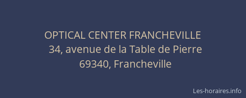 OPTICAL CENTER FRANCHEVILLE