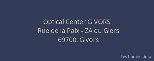 Optical Center GIVORS