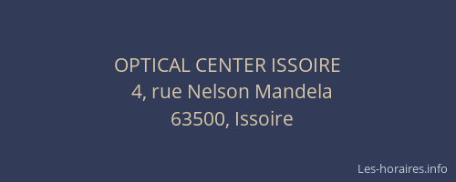 OPTICAL CENTER ISSOIRE