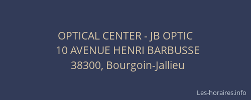OPTICAL CENTER - JB OPTIC