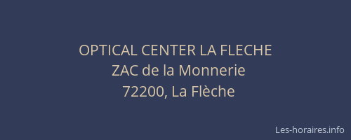 OPTICAL CENTER LA FLECHE