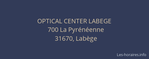 OPTICAL CENTER LABEGE