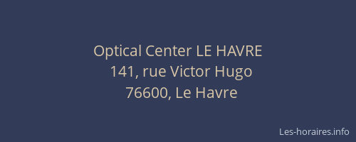 Optical Center LE HAVRE