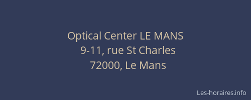 Optical Center LE MANS