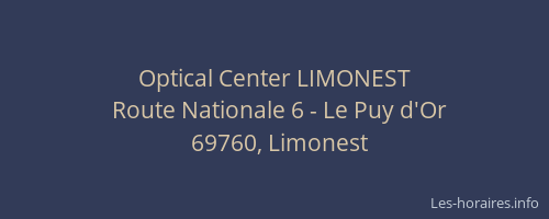 Optical Center LIMONEST