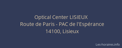 Optical Center LISIEUX