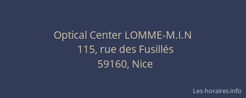 Optical Center LOMME-M.I.N
