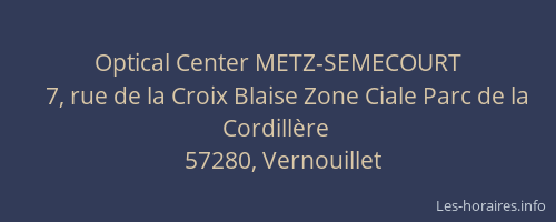 Optical Center METZ-SEMECOURT
