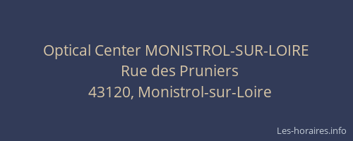 Optical Center MONISTROL-SUR-LOIRE