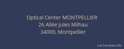 Optical Center MONTPELLIER