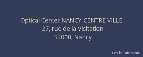 Optical Center NANCY-CENTRE VILLE