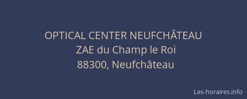 OPTICAL CENTER NEUFCH&Acirc;TEAU