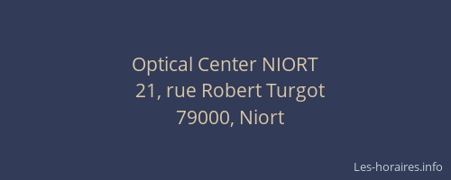 Optical Center NIORT