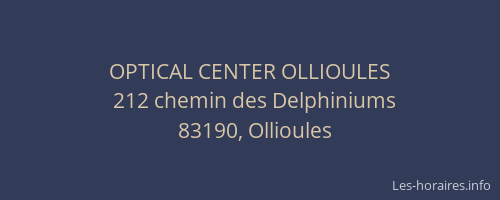 OPTICAL CENTER OLLIOULES