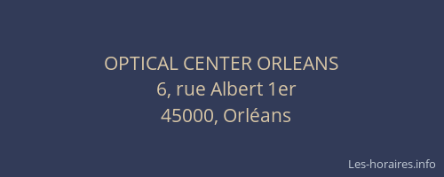 OPTICAL CENTER ORLEANS
