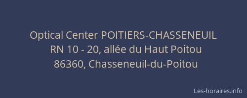 Optical Center POITIERS-CHASSENEUIL