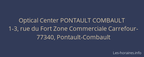 Optical Center PONTAULT COMBAULT