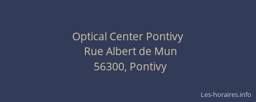 Optical Center Pontivy