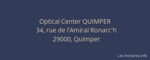 Optical Center QUIMPER