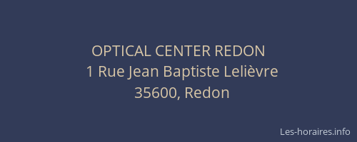 OPTICAL CENTER REDON