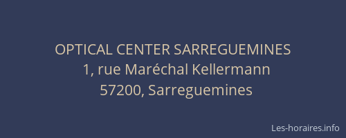 OPTICAL CENTER SARREGUEMINES