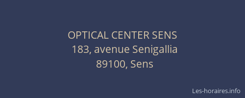 OPTICAL CENTER SENS